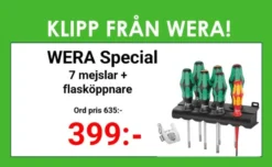 WERA Skruvmejselsats KK 7 Heavy metal 7-delar| Skruvmejslar