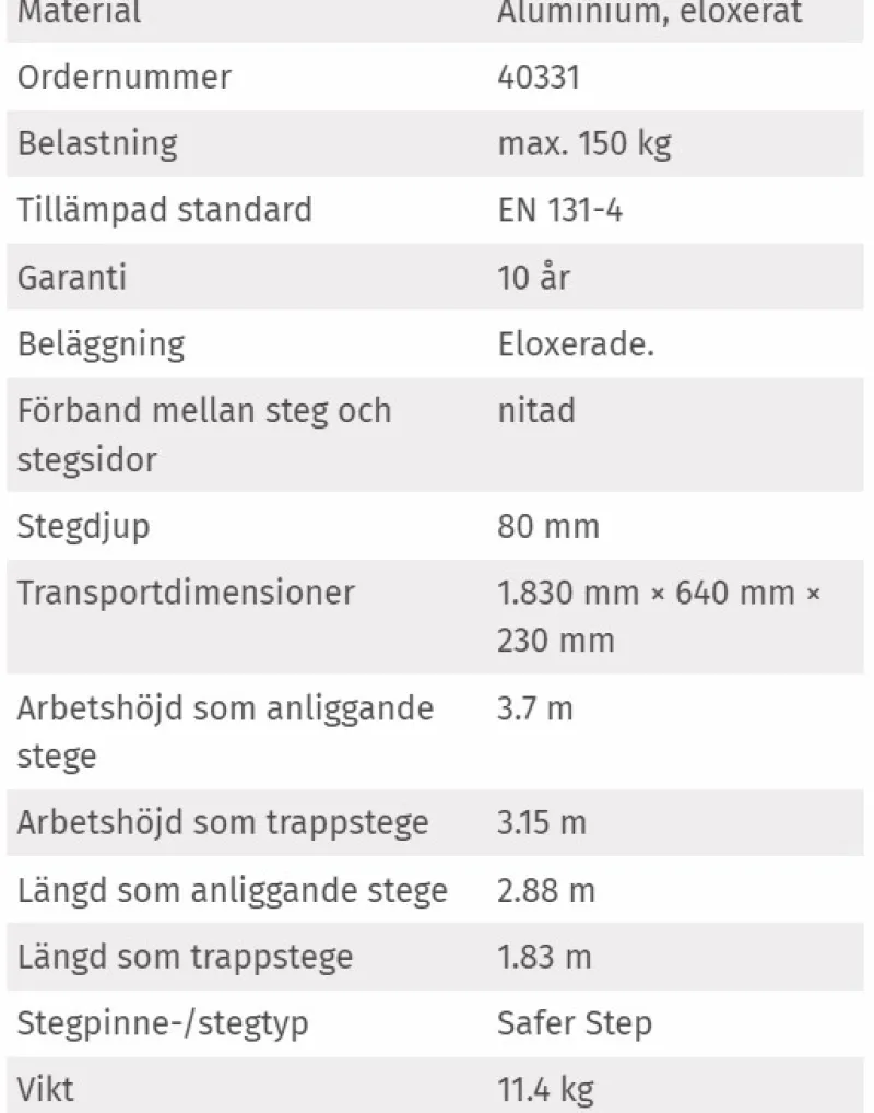 Zarges Trappstege Multimaster 5| Trappstegar